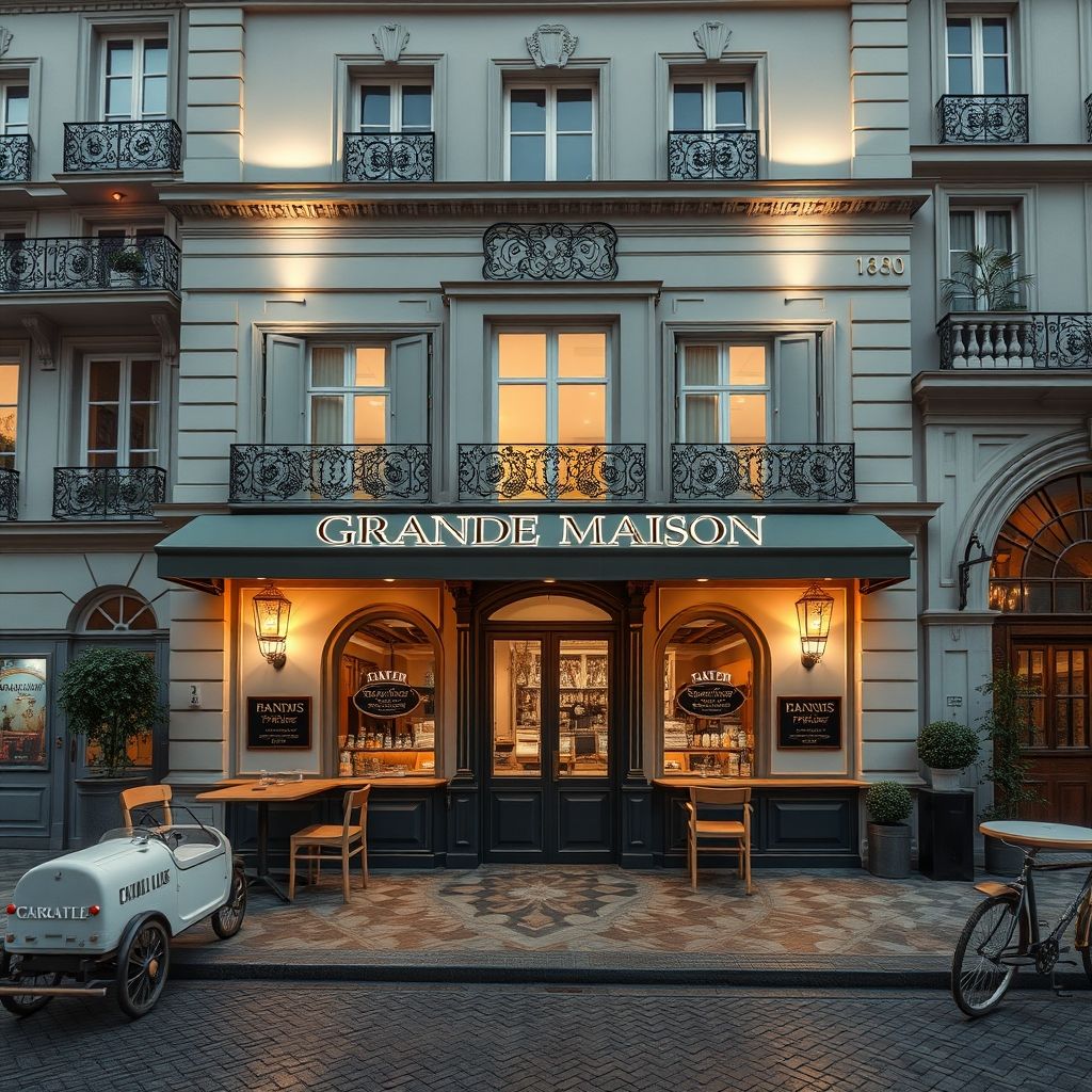 การสร้างบรรยากาศร้านอาหารใน Grande Maison Paris